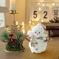 thumbnail image 2 of 2025 Christmas Plush Snowman Doll, InsCrazy Indoor Tabletop Decor for Christmas Decoration, 2 of 5