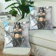 thumbnail image 2 of ARTJIA Pirate Female Pillow Covers Pillow Cases Two Sides Printing 18x18 inches ,Set of 2, 2 of 2