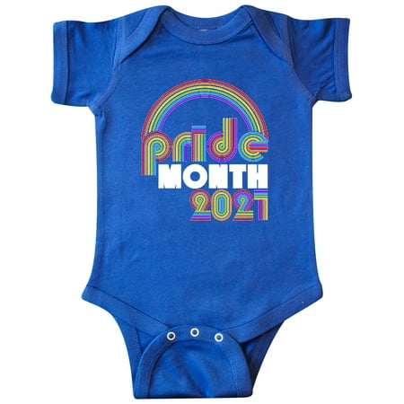 

Inktastic Pride Month 2021 Rainbow Retro Look Gift Baby Boy or Baby Girl Bodysuit