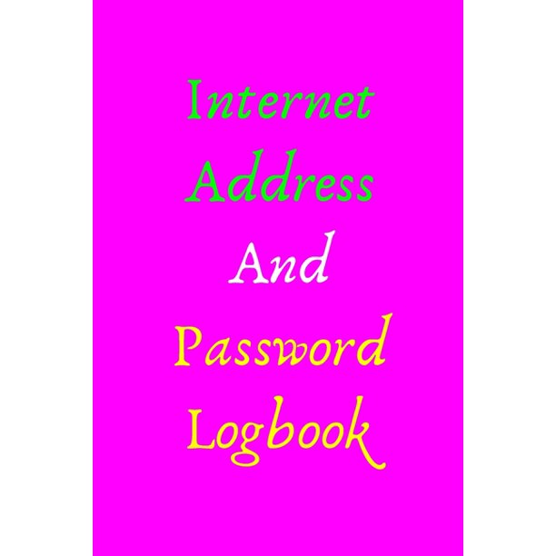 Address And Password Logbook Username Password Book,