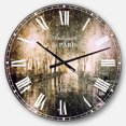 thumbnail image 1 of DesignArt Allée de Nuit avec Lumières Grande Horloge Murale, 1 of 2
