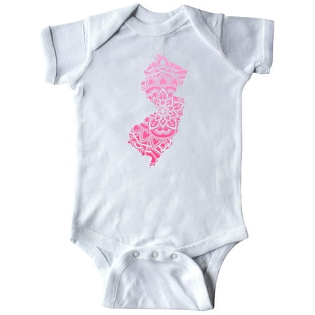 

Inktastic New Jersey Silhouette Mandala Gift Baby Boy or Baby Girl Bodysuit