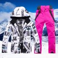 thumbnail image 2 of Hwmodou Men Outfits Men's And Men's Ski Jackets And Pants Set Windproof Insulated Snowsuit Winter Warm Snowboarding Snow Coat Workout Sets For Woman, 2 of 3