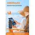 thumbnail image 2 of Power Bank jskei Solar 38800mAh USB-C Impermeable con LED, 2 of 7