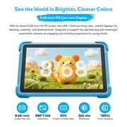 Blackview Link 1 Kids, Android 16 AI Children Tablet, 12GB+64GB(2TB External), 3 AI Smart Assistance, 8.68 HD+ Screen, 5MP+8MP Camera, Google Kids Space+Parental Control, Dual BOX Speakers Purple