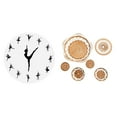 thumbnail image 1 of Reloj De Pared Con Bailarina De Baile, Movimiento Silencioso Y Tejido De Ratán único, Ideal Para Decorar El Hogar, La Oficina, La Cocina, El Salón De Té, El Pasillo Y El Dormitorio., 1 of 8