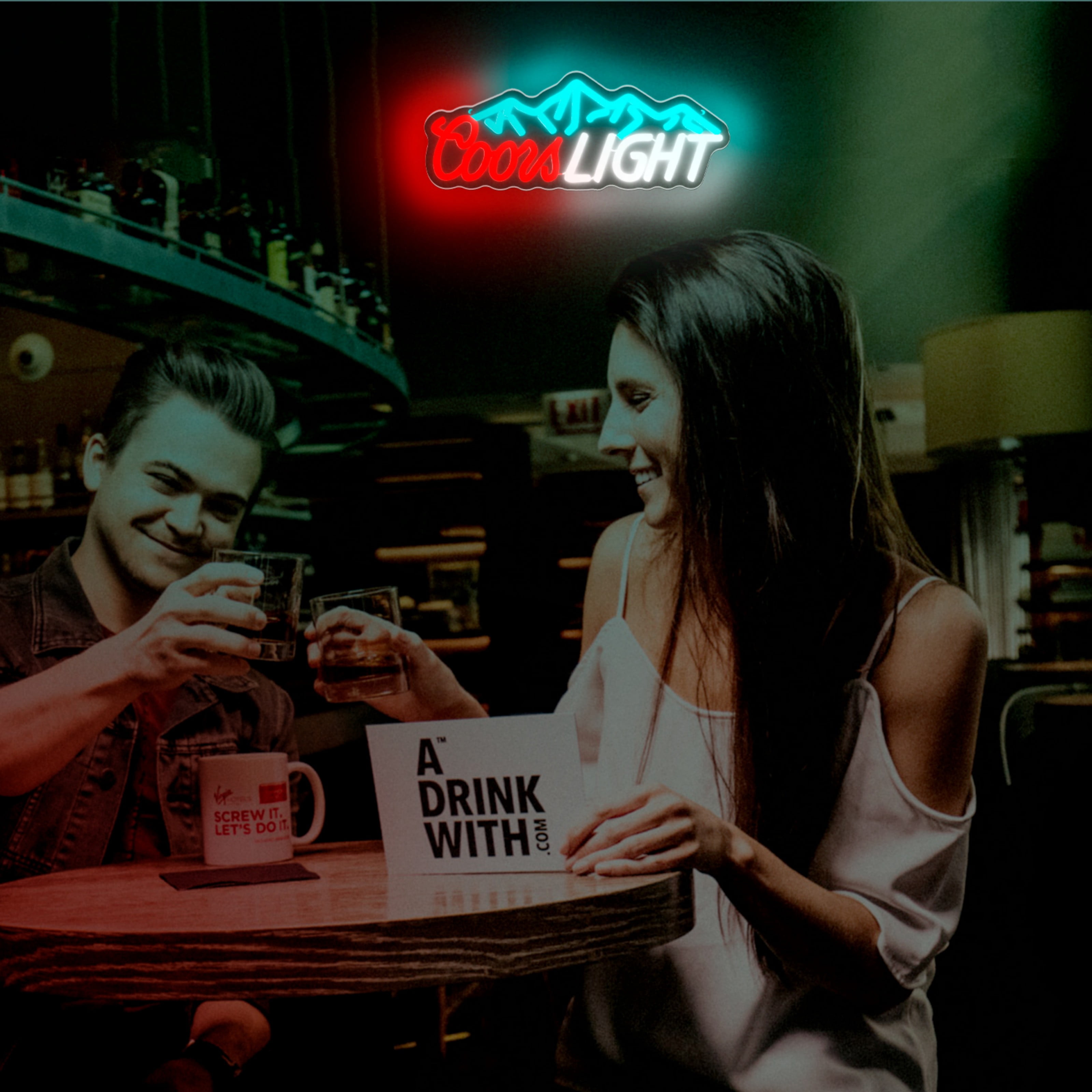 UPONRAY Beer Neon Signs, 15.3"*5.9" Dimmable & USB-Powered LED Neon Light, Stylish Wall Decor for Bar, Party, Restaurant, Living Room, Man Cave