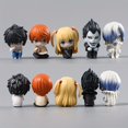 thumbnail image 4 of Chibi Anime Figure Collection - Set of 5 Miniature PVC Desk Models | Perfect for Anime Fans and Collectors, 4 of 5