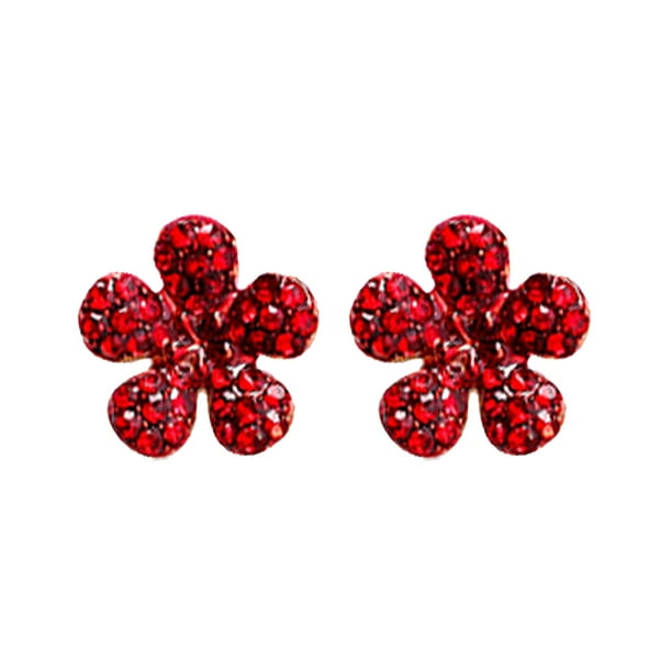 Cute Radish Earrings Cherry Earrings Red Stud Earrings Set for Women Girls S925 Silver Stud Earrings for Women Earrings with Soft Ear Studs Fine Jewelry for Parties and Holidays