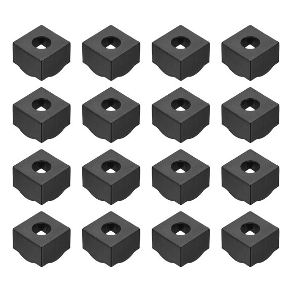 Uxcell 16Pcs Pool Chalk Holder Billiard Chalk Storage Holder Cue Chalk Holder Black