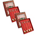 thumbnail image 1 of Oleegame 2PC Stainless Steel Cutlery Set Christmas Tableware Set Stainless Steel Spoon Gift Set Dessert Spoon Fork Coffee Spoon Christmas Pendant Spoon Tableware Set Gift, 1 of 9