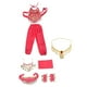 thumbnail image 1 of Conjunto de trajes de danza del vientre para niños, ropa de danza del vientre de , traje de Halloween para niña, trajes de baile para fiesta Rojo Salvador Dali Trajes de danza del vientre, 1 of 8