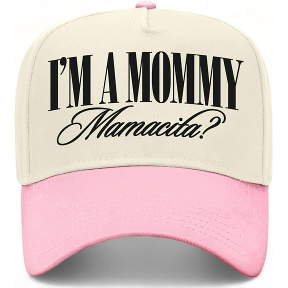 I'm A Mommy Mamacita Vintage Trucker Hat Nic Huda Funny Quote Premium Snapback Baseball Hat for Men & Women