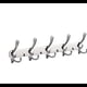 thumbnail image 1 of Perchero montado en la pared, cinco ganchos triples resistentes, construcción totalmente de metal para chaqueta, abrigo, sombrero en la entrada del vestíbulo (cromado, 1 paquete), 1 of 5