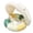 Green, variant on QuanTara Pool Float with Canopy UPF50+, Soft Fabric Swimming Ring with Safety Seat, Foldable Float