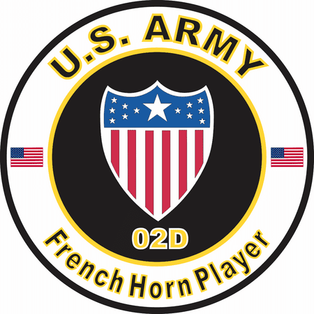 3.8 Inch U.S. Army MOS 02D French Horn Player (Best French Horn Player)