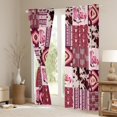 thumbnail image 4 of Manfei Pink Cowgirl Cowboy Black Out Curtains, Western Boho Aztec Curtains Pack of 2 (42x63 Each), Rustic Cow Print Bedroom Curtains, Window Curtains Room Decor, 4 of 6