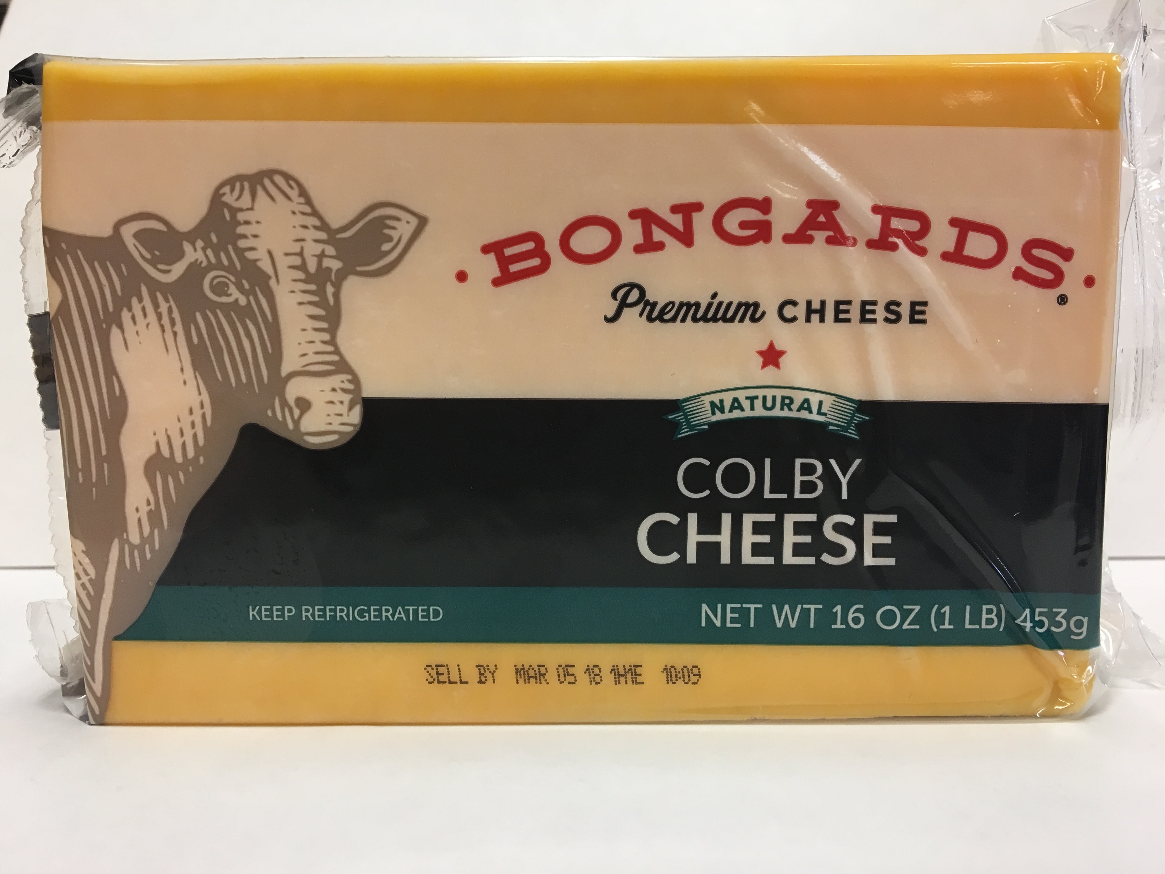 Bongards Premium Natural Colby Cheese, 16 Oz.