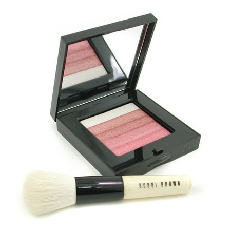 Pink Shimmer Brick - Bobbi Brown - Rose Shimmer Brick Set: Rose Shimmer Brick Compact + Mini Face Blender Brush (Limited Edition) -2pcs