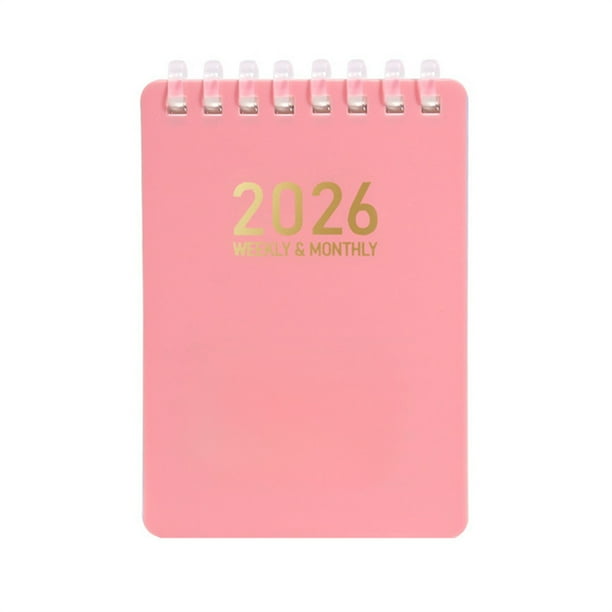 Mini cuaderno A7, organizador, planificador diario, cuaderno de viaje.