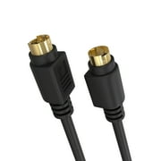 Cmple - S Video Cable 3 ft SVHS 4-PIN Video Cable Mini Din S-Video Cord for Home Theater, Camcorder, DSS Receiver, DVD Player- Black