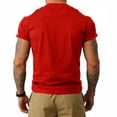 thumbnail image 6 of Havenx Men's 4th Of July Shirts Crew Neck Short Sleeve Shirts American Flag Design Graphic T-Shirt Vintage Patriotic Summer Workout Classic Tee,Red 2XL, 6 of 6