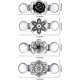 thumbnail image 3 of 4 piezas Vintage suéter chal Clips Retro cárdigan cuello Clips vestido camisa broche Clips para mujeres niñas vistiendo, 4 estilos Feliz Sencillez, 3 of 5
