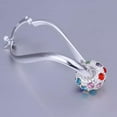thumbnail image 5 of QQTDFG Fashion Jewelry 925Sterling Silver Colorful Crystal Women's Hoop Earrings EY245-default, 5 of 5