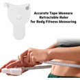 thumbnail image 4 of Cinta métrica corporal - 150 cm (60"), Operación con una mano, Diseño compacto y ergonómico - Manera precisa y cómoda de perder peso y tonificar los músculos (blanco), 4 of 5