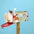 thumbnail image 4 of Lsque Mushroom Bee Mailbox Cover Standard Size ,Magnetic Mailbox Covers Post Wraps Letter Box Cover -21x18 in, 4 of 9