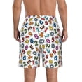 thumbnail image 3 of Naloa Colorful Numbers Men's Beach Shorts, Surfing shorts, Swim trunks, Quick Dry Swim Trunks for Surfing Beach Fun - Small, 3 of 9