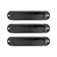 thumbnail image 2 of Juego de 3 fundas para pastillas de bobina simple de guitarra eléctrica, de cobre, color negro, 2 of 14
