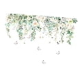 thumbnail image 2 of Hojas pegatinas de pared extraíbles de PVC impermeables 16.93x8.19 "Plantas Calcomanías de pared Mural para el baño de dormitorio Oficina de, 2 of 8