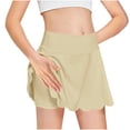 thumbnail image 2 of snilers Girls Tennis Skirt Flowy Running Skirts Built in Shorts Toddler High Waisted Athletic Skirt Skorts Summer Vacation Oufits for Kids 4-14 Years, 2 of 9
