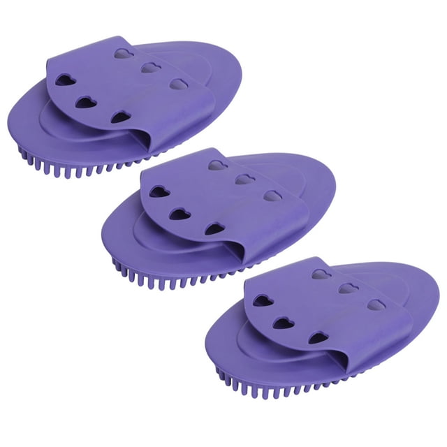 Body Scraping Brush, Gentle Massage Brush Multifunctional Increase Circulation Soft Reduce Fatigue 3pcs Silicone for Buttocks