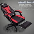 thumbnail image 4 of Bossin Gaming Chairs with Footrest, Massage Leather Game Chair for Adults, Big and Tall Gamer Chair with Headrest and Lumbar Support, 4 of 9