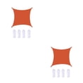 thumbnail image 4 of Scienceny Toldo para exteriores, cortina de protección solar multifuncional de tela de poliéster impermeable y resistente al sol, 2*2m, naranja A*um naranja 2Conjunto, 4 of 6