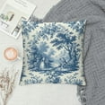 thumbnail image 2 of PRATYUS  French Country Pillow Covers Vintage Toile Blue Decorative Throw Pillow Case Cushion Cover for Bedroom Sofa Living Room Couch Chair Office, 2 of 5