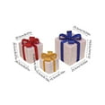 thumbnail image 2 of XGFHYJEH Christmas Gift Boxes Outdoor Decor, Christmas Gift Boxes Tree Decorations, Set of 3 Christmas Lighted Present Boxes, Light up Present Boxes Decoration Outside, 2 of 5
