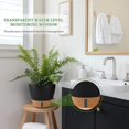 thumbnail image 4 of 2 Pack 10 inch Plant Pots, Plastic Self Watering Planters with Drainage Holes, Deep Reservoir, Water Level Indicator, Modern Decorative Flower Pots for Indoor Outdoor Plants (Black, 10 inch), 4 of 7
