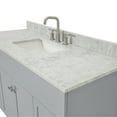 thumbnail image 5 of Ariel Hamlet 55 In. Rectangle Sink Vanity With 0.75 In. Carrara White Countertop In Grey, 5 of 11