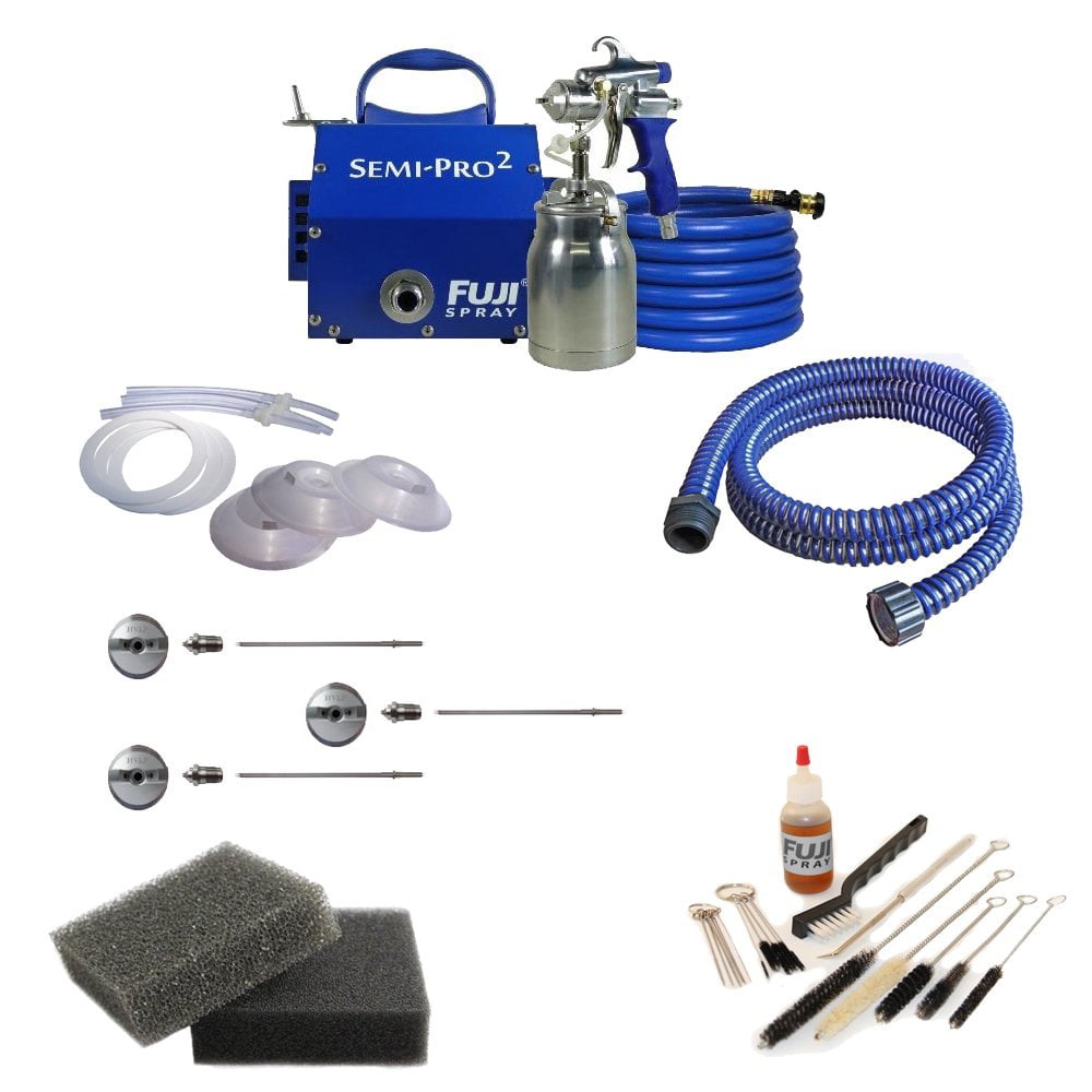 Fuji 2202 Semi-PRO 2 Bottom Feed HVLP Paint Sprayer System and Accessories  