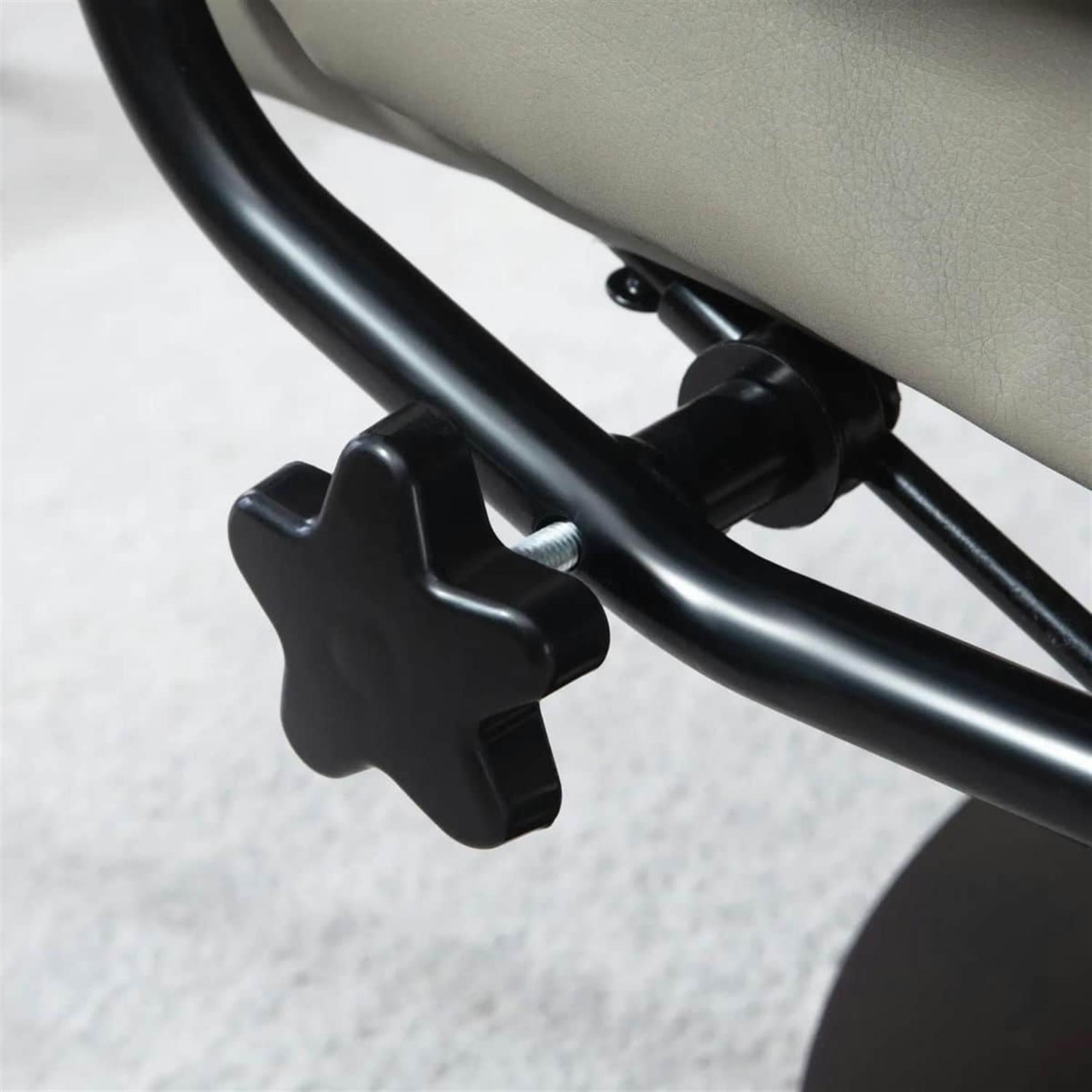 Demi Bonn 40" High-Back Faux Leather Swivel Recliner with Ottoman, Wood Base for Living Room, Stylish Home Relaxing Chair, Gray