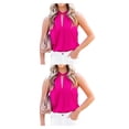 thumbnail image 2 of Minnieouse Blusa sin mangas para mujer, camisa bonita para niñas, ropa de moda transpirable para baile de compras, Top elegante de verano blanco M Type3 NO3 Minnieouse CBP250990, 2 of 5