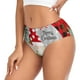 thumbnail image 2 of Balery Gnome And Buffalo Plaid Ropa Interior de Algodón para Mujer con Dibujo – Braguitas Cómodas y Elásticas, Estilo Clásico-Medium, 2 of 6