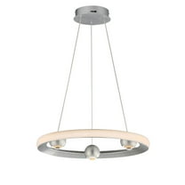 E23511-AL-ET2 Lighting-Nodes - 24W 1 LED CCT Select Ring Pendant-2.75 Inches Tall and 18 Inches Wide-Brushed Aluminum Finish