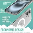thumbnail image 3 of SIABC-? Étui Magnétique pour iPhone 16 Plus - Compatible avec MagSafe [Léger + Protecteur] Étui Mince et Fine avec Doublure en Microfibre pour Apple iPhone 16 Plus - Clair, 3 of 4