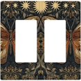 thumbnail image 1 of Light Switch Cover Cartoon Underwater Sea Animal Ocean Sea Turtle 2 Gang Wall Plate Double Light Switch Plate Toggle Decorative Outlet Covers Electrical Switchplate for Bathroom Nursery Decor, 1 of 8