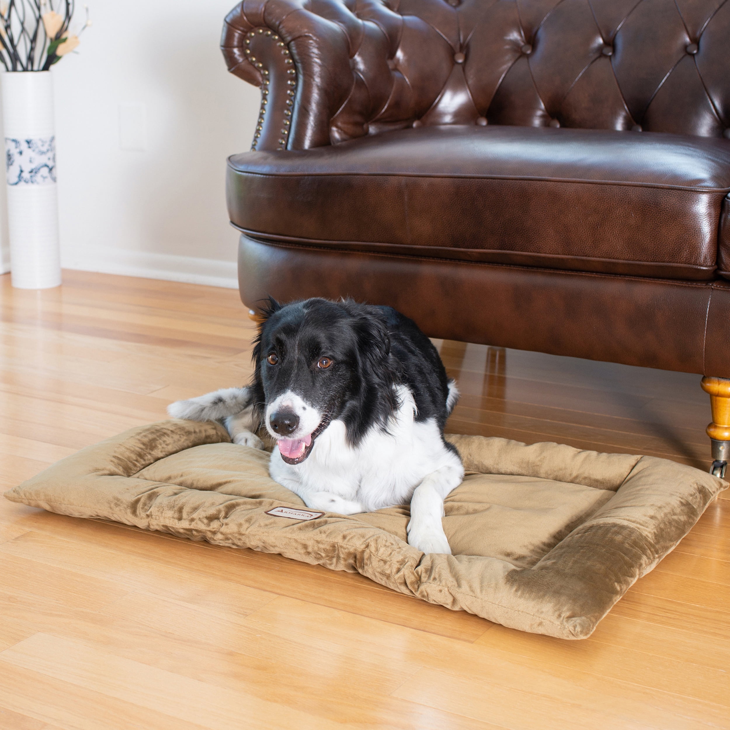 Armarkat M01CHL-L Large Pet Bed Mat , Dog Crate Soft Pad With Poly Fill Cushion, Sage Green