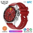 thumbnail image 1 of GPS New Smart Watch Men Outdoor Compass Sports Fitness Bracelet Bluetooth Call Clock Waterproof Smartwatch For Android IOS Silicone red_8 GPS Sport Track, 1 of 7